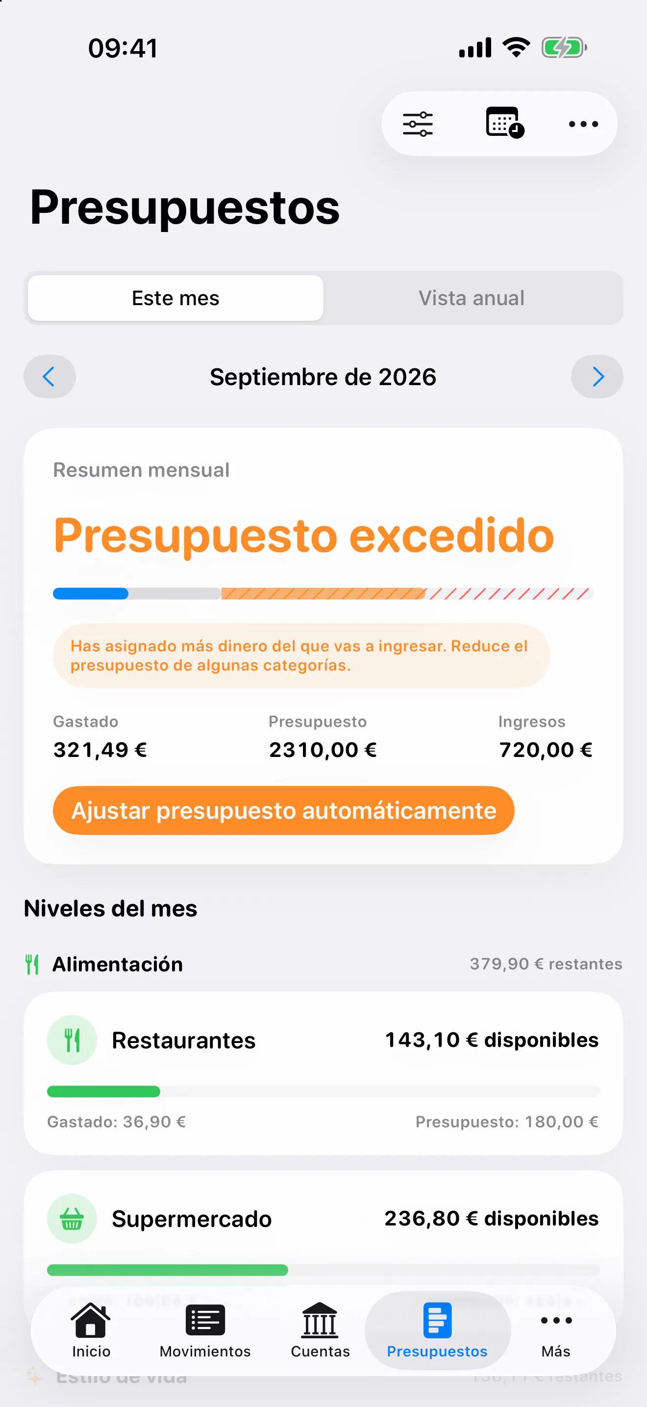 FinZenFlow: Presupuestos claros